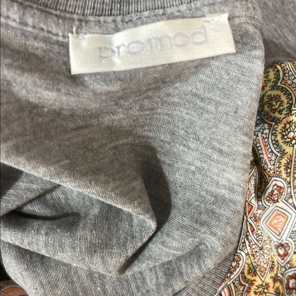 Promod Boxy Pink and Cream Short Sleeve Top - Picture 4 of 6